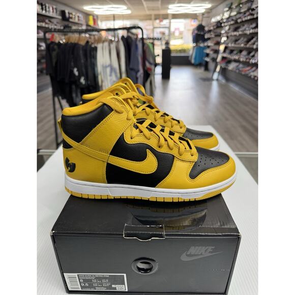 Size 8 - Nike Wu-Tang Clan x Dunk Hi Retro PRM Black/Yellow HJ4320-001 2024 main image 5